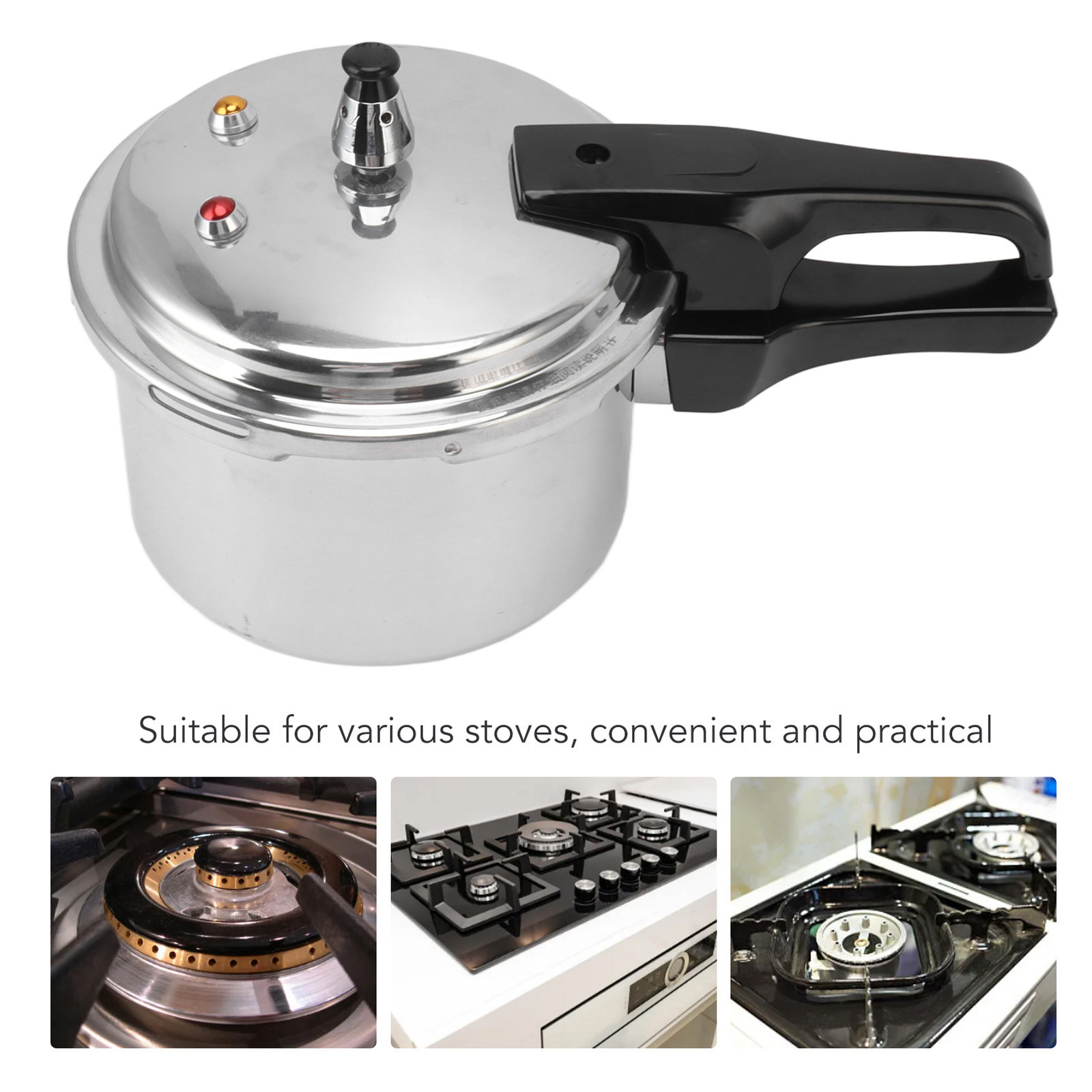 3 Liter Aluminium Alloy Pressure Cooker 18cm Bottom 3L Mini Pressure