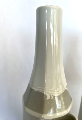 Schonwald Porcelain Bud Vase from Germany White & Gray 4.75'' Tall #9185 A603