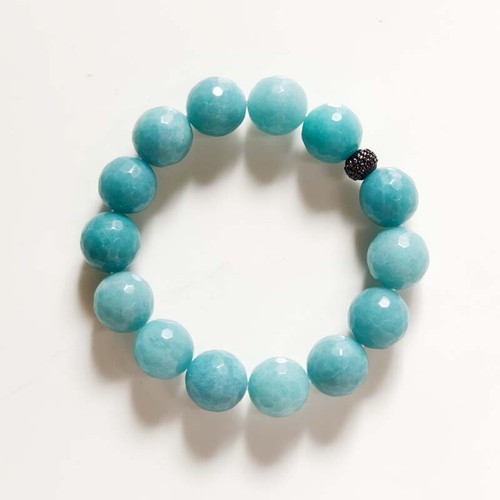 New Chicos Stone Bead Elastic Bracelet Gift Fashion Women Party Holiday Jewelry - Picture 2 of 4