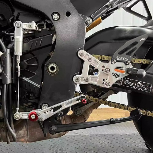 Black Adjustable Rearset Footrests Foot Peg Pedal For HONDA CBR1000RR-R SP 20-25 - Picture 9 of 9