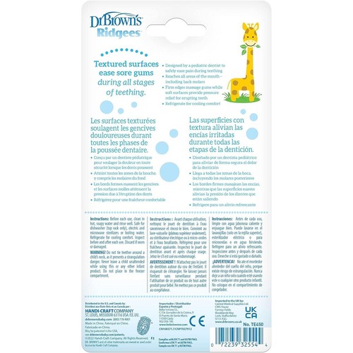 Baby Teething Toys 3m+ BPA Free Teether Giraffe Baby Infant Relief Dr Brown's - Picture 3 of 3