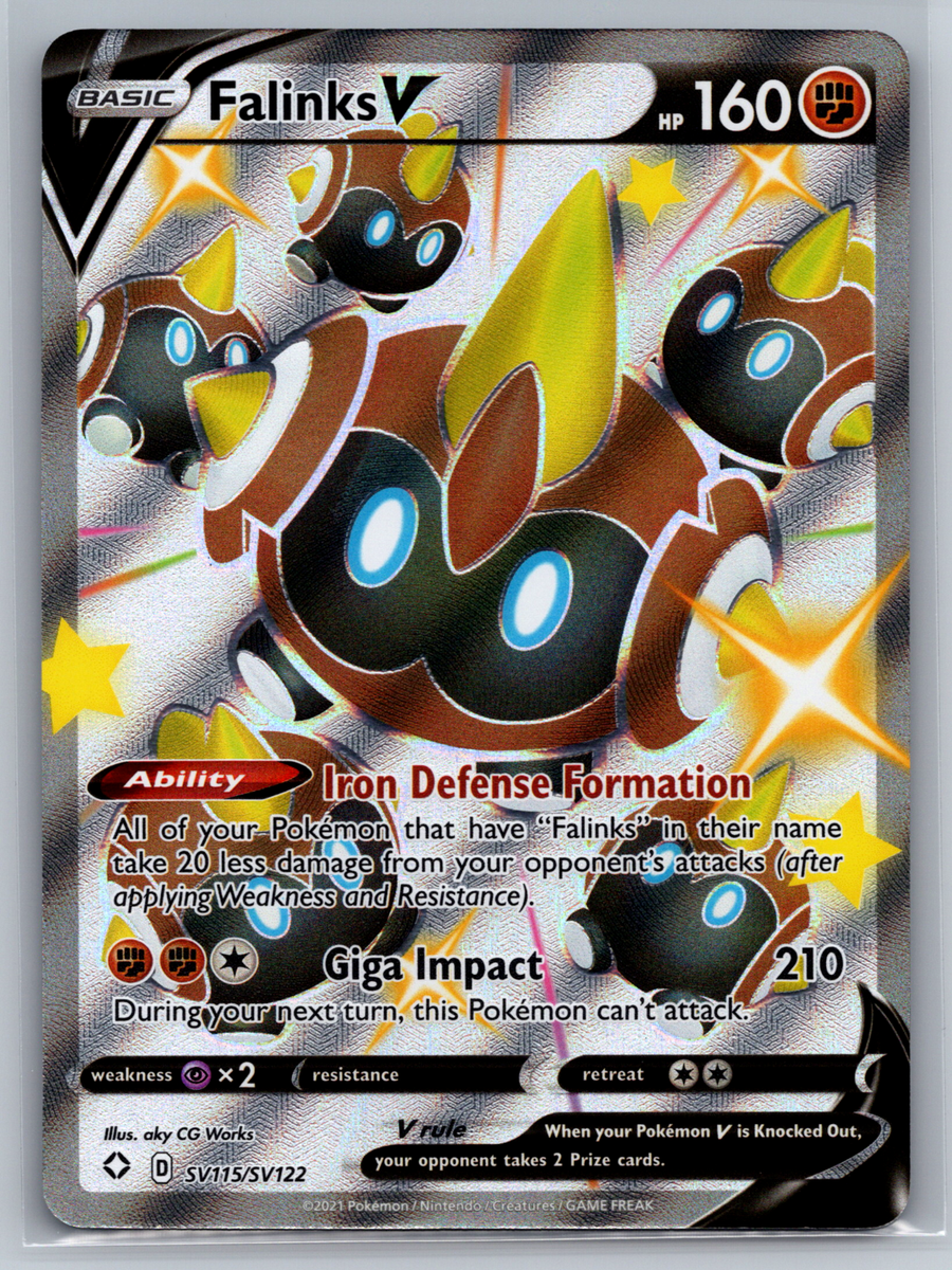 Pokmon TCG Falinks V Shining Fates SV115/SV122 Holo Shiny Holo Rare NM |  eBay