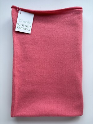 100% reines Kaschmir John Laing asymmetrischer Poncho hell blush rosa UVP 499£