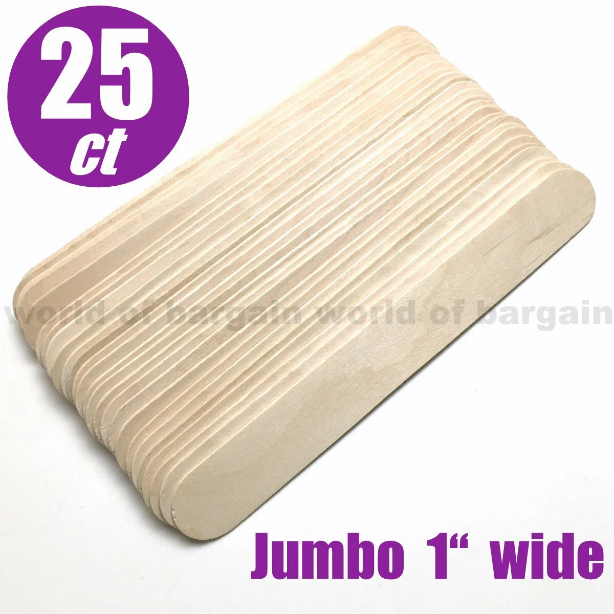 25 pcs EXTRA JUMBO Wooden Popsicle Sticks 1 x 8 Wood Art Craft