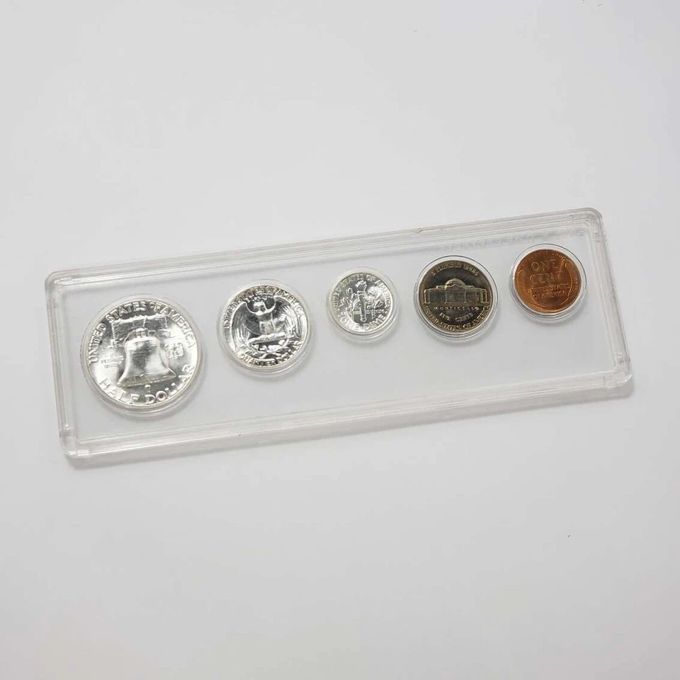 (1) 1955 United States Mint SILVER Philadelphia Year Set WHITMAN* Plastic Holder - Image 4 of 4