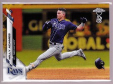 Willy Adames Rays 2020 Topps Chrome Ben Baller #179 Gold Refractor 03/50
