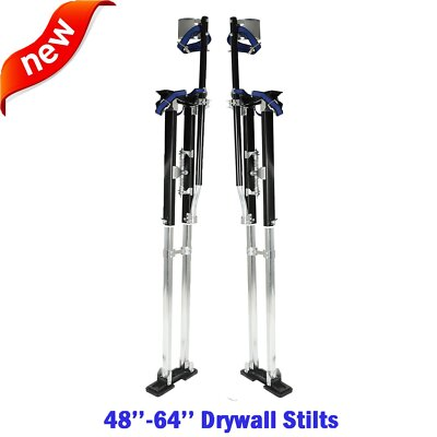 #ad #ad Drywall Stilts Painters Walking Finishing Tools Adjustable 48quot; 64quot; Black $138.99