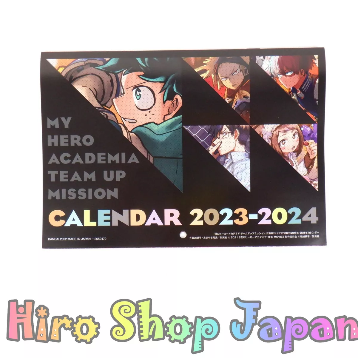 ON SALE My Hero Academia Saikyo Gasha Station Limited Edition Calendar  2023/2024