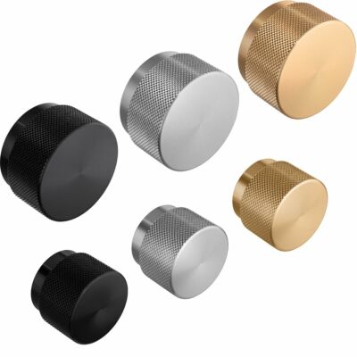 Viefe Möbelknopf Graf Big rund Türknopf Schrankknopf schwarz Gold silber Knopf