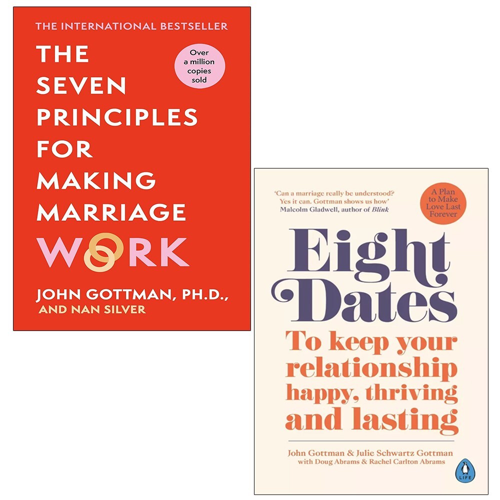 Dr John Gottman Unisex Eight Dates & Seven Principles For Making Marriage Work 2 Books Collection Set By John Gottman - Non Fiction - Paperback - Image 3