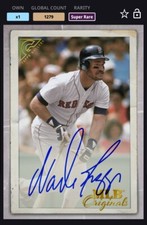 [DIGITAL CARD] TOPPS BUNT 2021 WADE BOGGS, MLB ORIGINALS SIG, BOSTON RED SOX