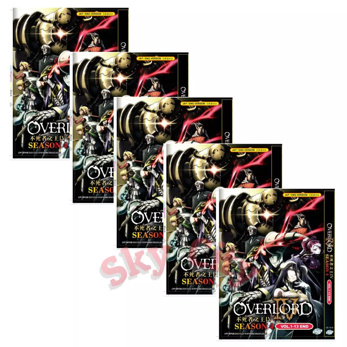 OVERLORD Season 4 Vol.1-13 End ANIME DVD English Dubbed Region All