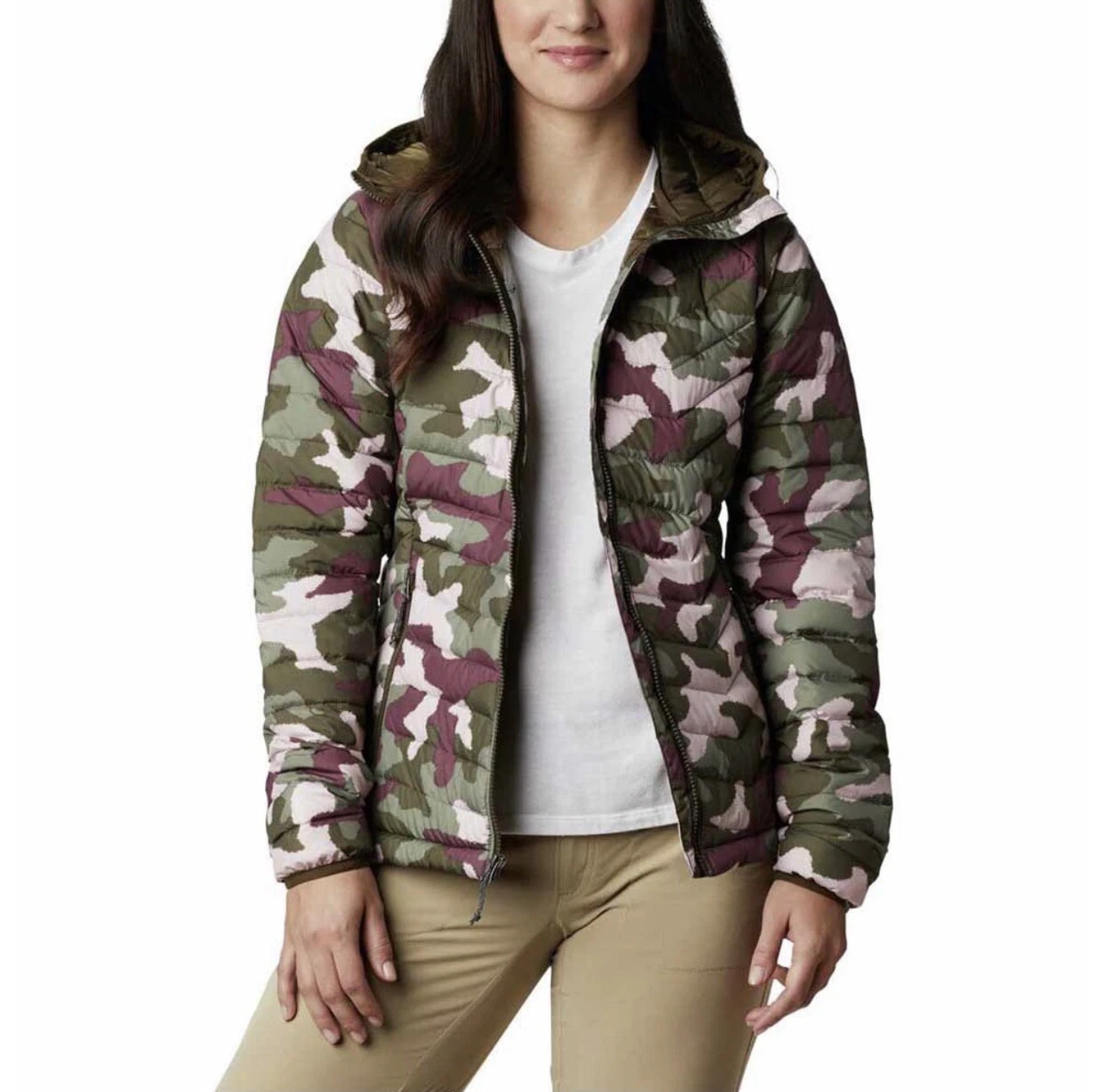 Pink and shop green camo jacket