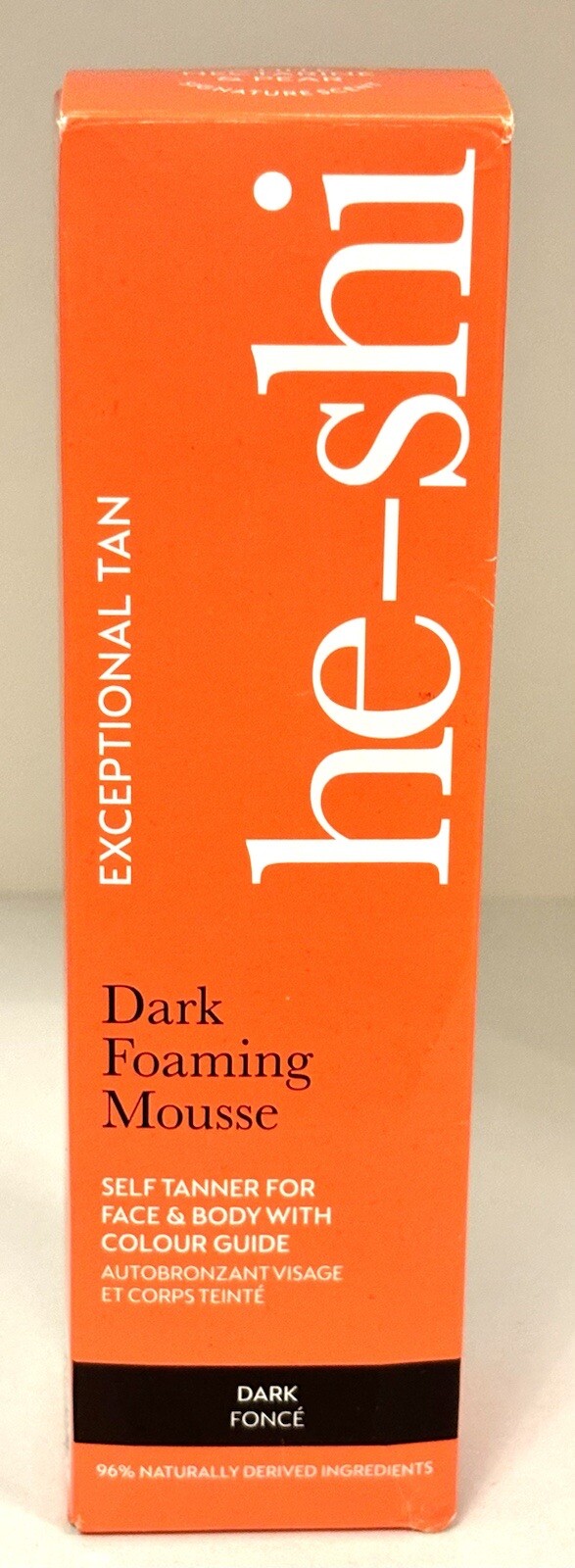 He-Shi Dark Foaming Mousse - Dark Self Tan - Quick Dry - Face&Body 150ml