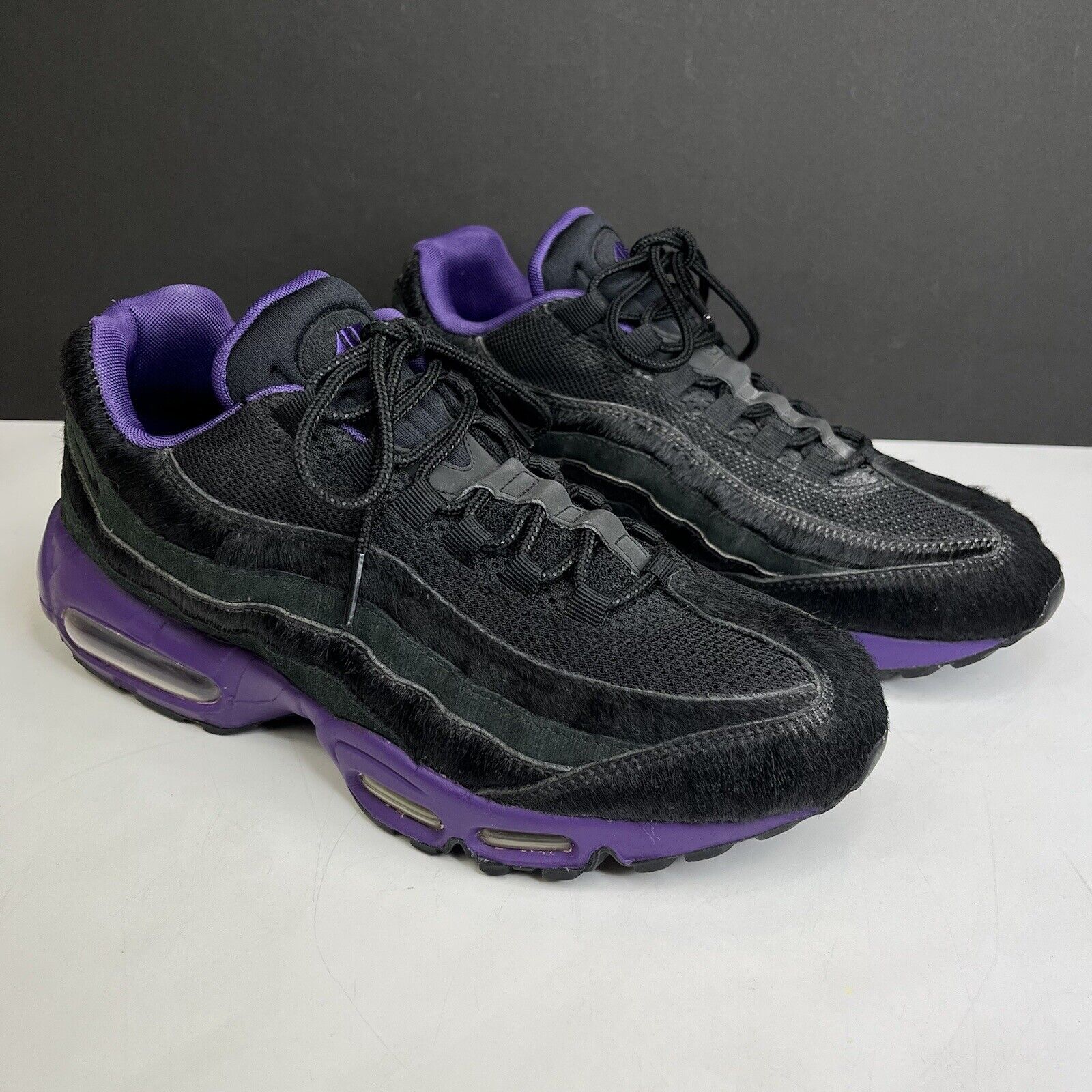 Nike Air Max 95 Attack Pack Pony Hair RARE Black Purple 609048-025 Men's | eBay