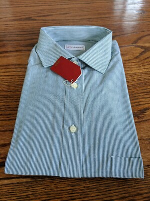 NIB Aramis Bengal Stripe Dress Shirt 17.5 | eBay