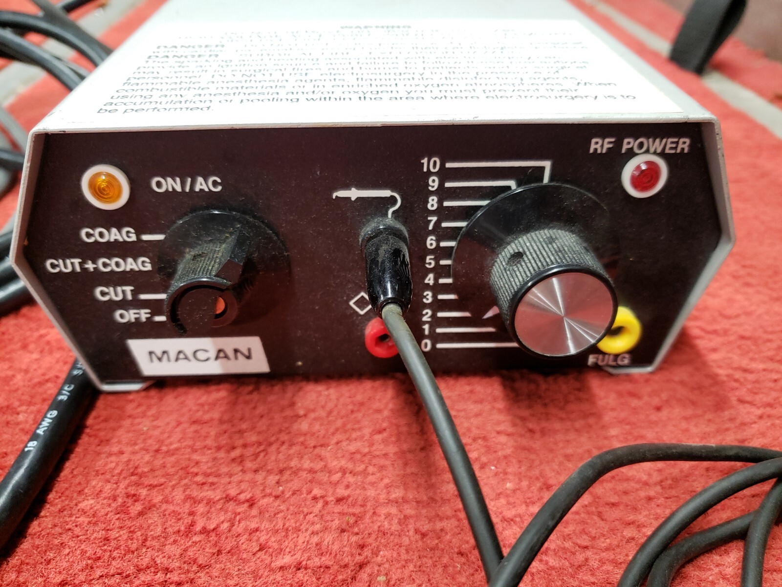 Macan Model MC6 Electrosurgical Dental Unit w/ Foot Switch eBay