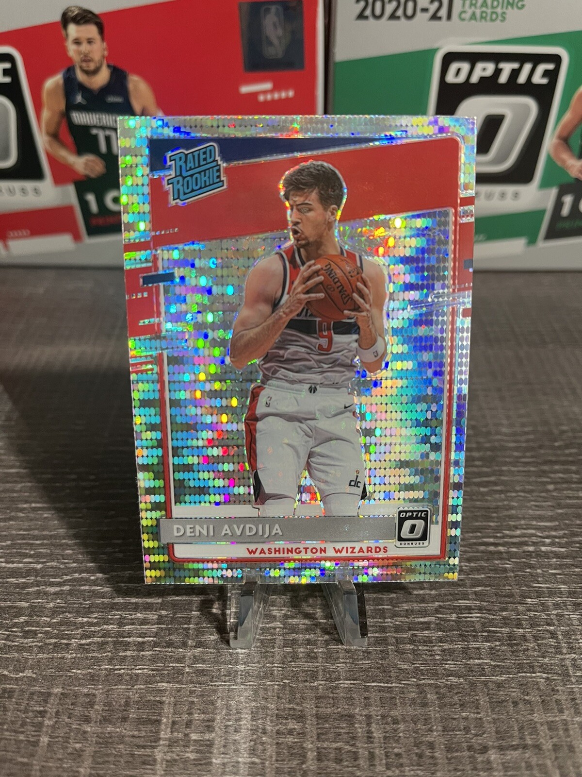 2020-21 Panini Optic Silver Prizm Pulsar Deni Avdija #159 Rookie Card RC