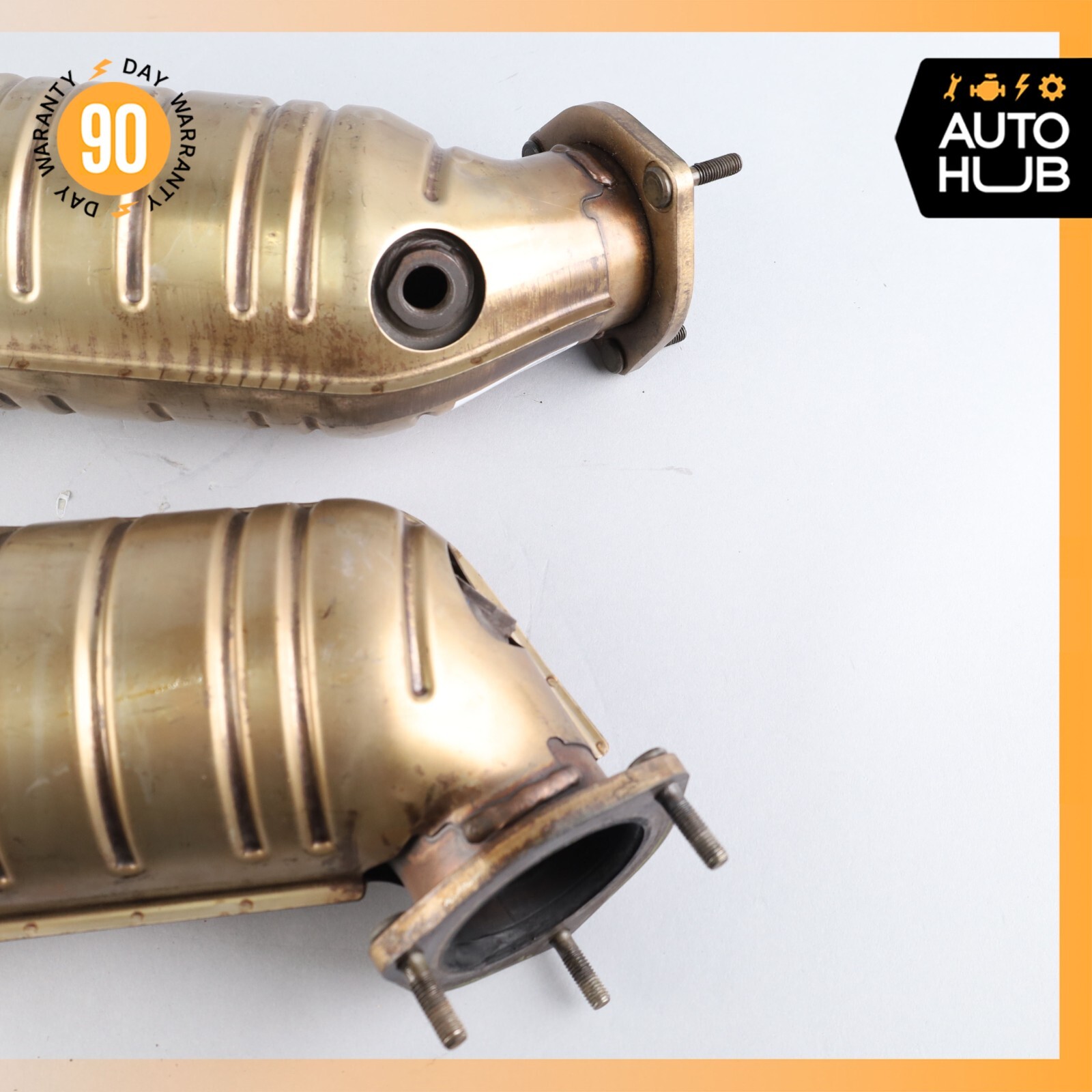 03-06 Bentley Continental Flying Spur Exhaust Downpipe Left & Right Set OEM 67k