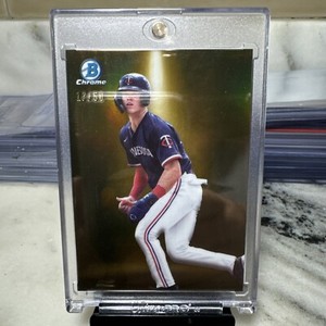 2024 Bowman Spotlight Walker Jenkins Gold Refractor #’d 17 /50 Case Hit SSSP