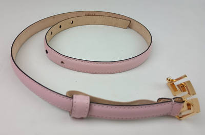 Versace Women\'s Pink Greca Detail Leather Belt Size 75 / 30 Versace Women main image 2