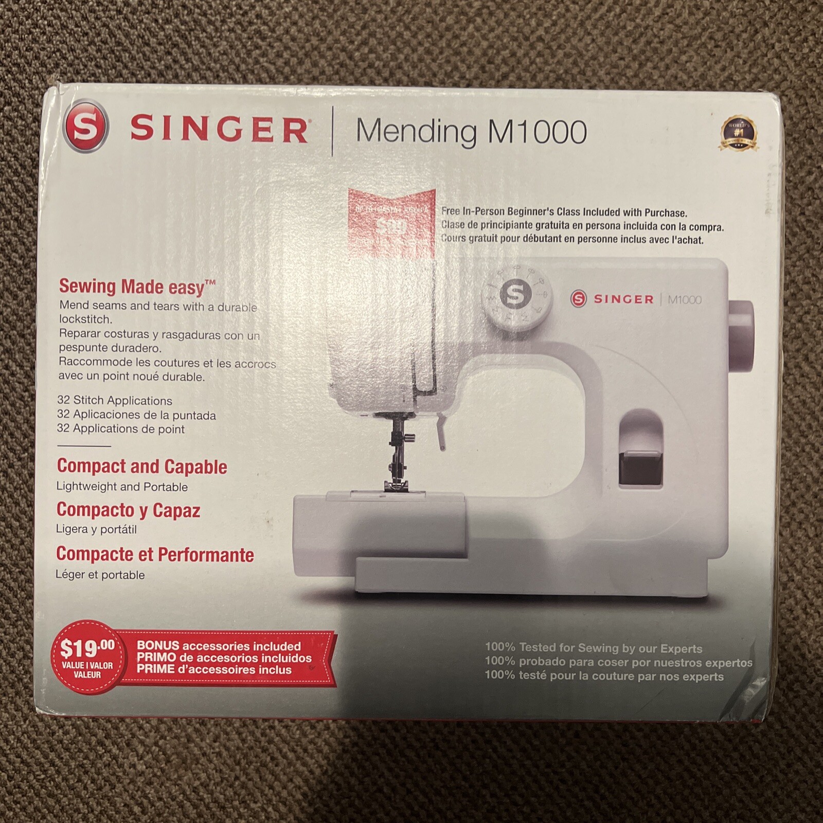 SINGER M1000 Mend & Sew Compact Sewing Machine 840163302012 eBay