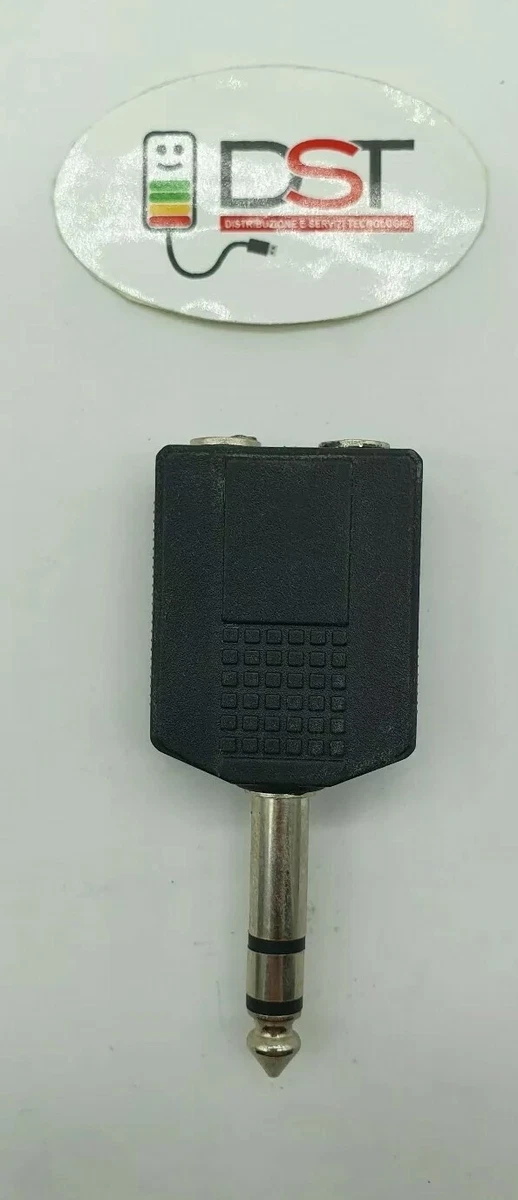 Cavo Splitter Stereo 6,35 Mm | Maschio A 2 Femmine | 30 Cm | OFC Placcato Oro | Per Cuffie E Interfacce Audio