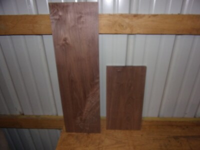2 PC WALNUT LUMBER WOOD KILN DRIED BOARDS LOT 1634V 7/8'' THICK
