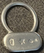 Weight Watchers 10 Lb Milestone Celebration Keychain - Silver Tone - Vintage