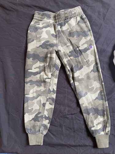 Boys Champion Sweatsuit/ Sweat Shirt & Pants Set Size 6 Gray/Camo - Picture 6 of 9