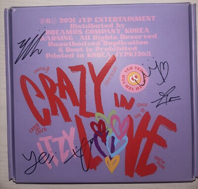 ITZY [Crazy In Love] Autographed Signed Album | eBay