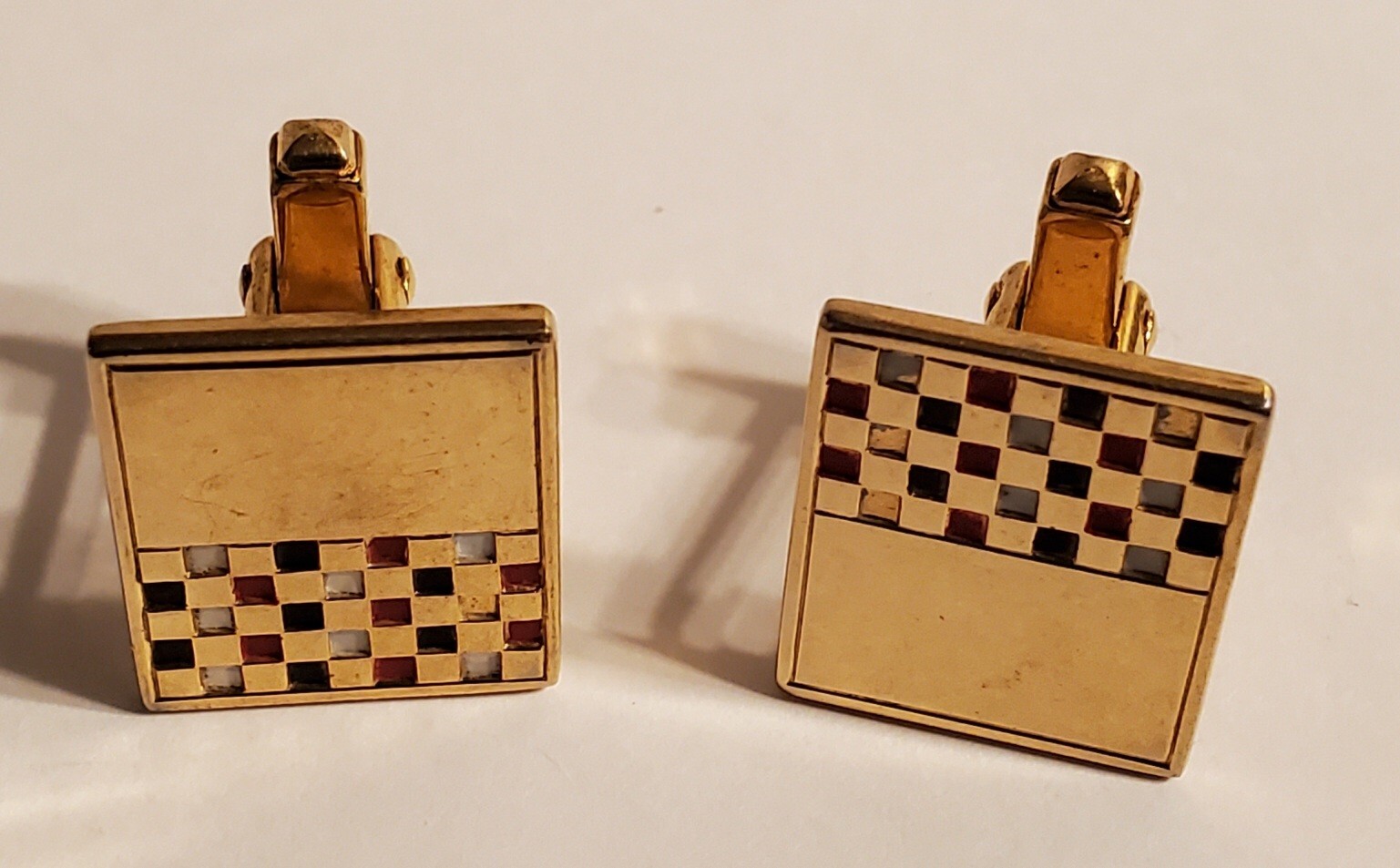 Anson gold color and multi color checker board cu… - image 6