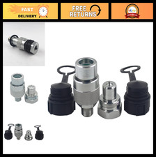 3/8" NPT 10,000 PSI Hydraulic Quick Connect Coupling Set, High Pressure Couplers