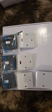 6x 13A Fused Spur White 13 Amp 1 Gang Appliance