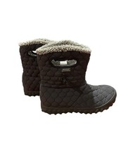 Womens 7 Bogs Boots B-Moc Quilted Puff Shoes Winter Pull-On Bmoc Black