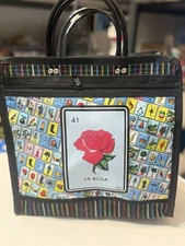 Bolsa Hermosa Con La Rosa Lotería Mexicana