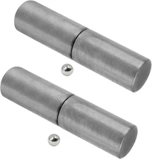 Heavy Duty Weldable Barrel Hinges 4⅛ x 3/4 Inch, 4 Pack, Ball Bearing Design