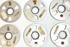 Ampex 766 10.5" Aluminum Tape Reels Lot of 10 Blank w/ Original Labels Vintage D