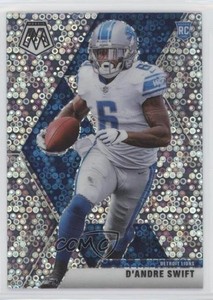 2020 Panini Mosaic Rookies No Huddle Silver Prizm D'Andre Swift #215 Rookie RC