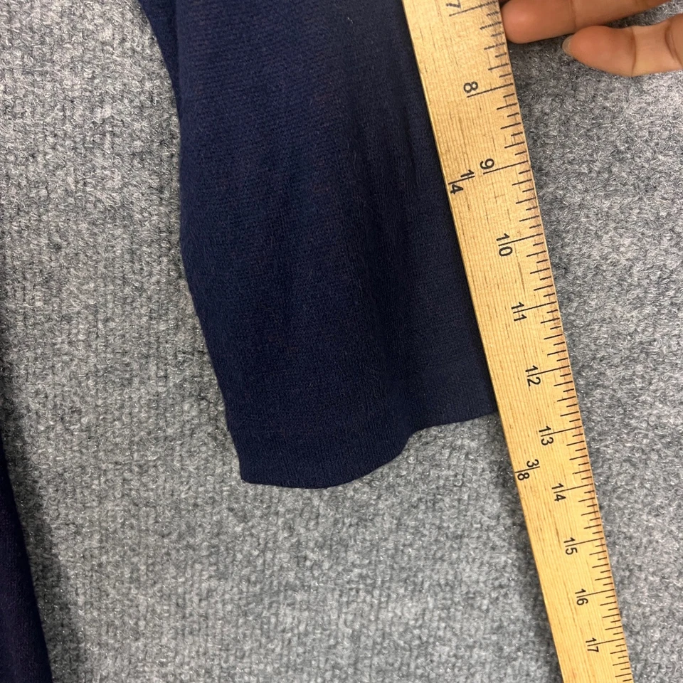 Vestido Field Flower Anthropologie azul marino tejido floral manga 3/4 para mujer talla S Foto 4 de 4