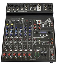 Peavey PV 10BT PV10BT Pro Audio Mixer With 4 Mic In, Bluetooth, USB, Compressor