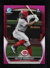 2023 Bowman Chrome Prospects Fuchsia Refractor 8/199 Hector Rodriguez 0b7v