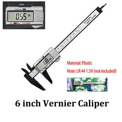 150mm Digital Caliper 6'' Micrometer LCD Gauge Vernier Electronic Measuring Ruler