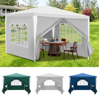 Pavillon Partyzelt Festzelt 3x3/3x6m Bierzelt Gartenzelt Wasserdich Faltpavillon