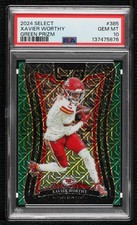 2024 Panini Select Suite Level Green Prizm 1/5 Xavier Worthy PSA 10 GEM MT 3s8