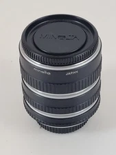 Minolta Extension Tube Set for Manual Focus MD/MC Cameras.  14mm, 21mm and 28mm.