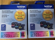 Brother LC103CL XL High Yield. Set of 2. New. Expires 2027