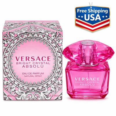 Bright Crystal Absolu By Versace 3.0oz./90ml Edp Spray For Women New In Box