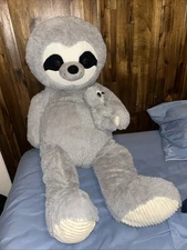 Hugfun 36" 3 Feet Jumbo Sloth Large Soft Plush Stuffed Animal Adorable 245386