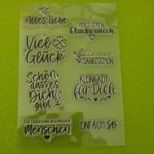 Clear Stamps Stempelset Glückwünsche Neu 